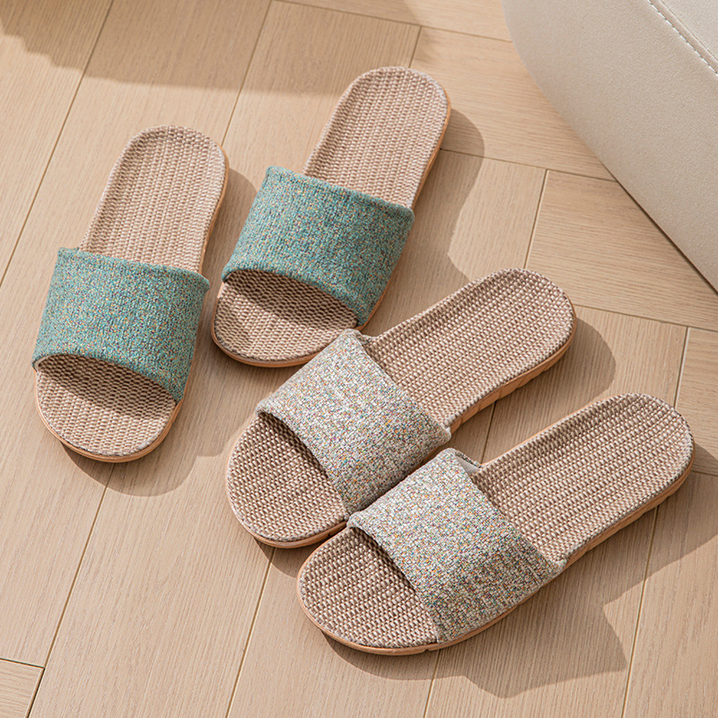Women Fashion Store - Hemp Casual Women's Slippers Home Flats