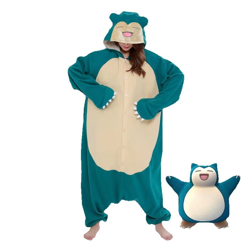 Xl Women'S Fashion - Onesie Snorlax Cosplay Costume Christmas Pajamas