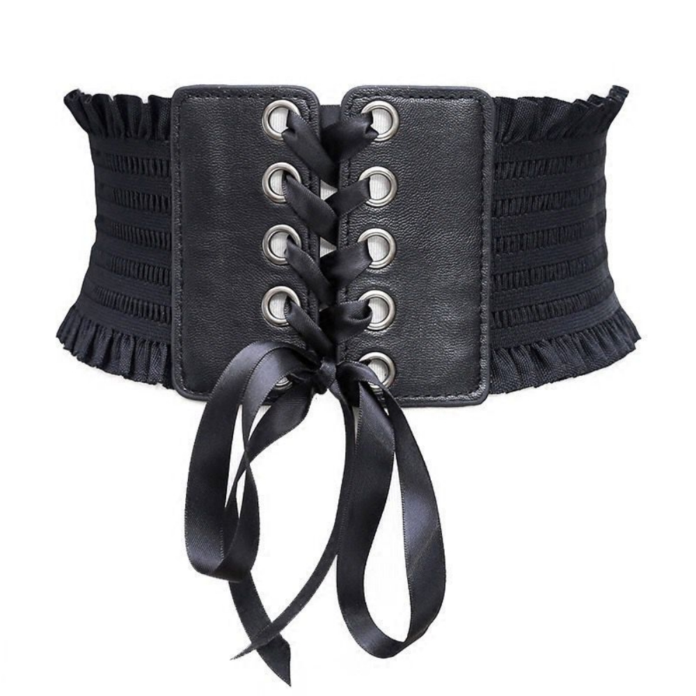 Belted Shirt Dress - New Ladies's Retro corset Belts Pin