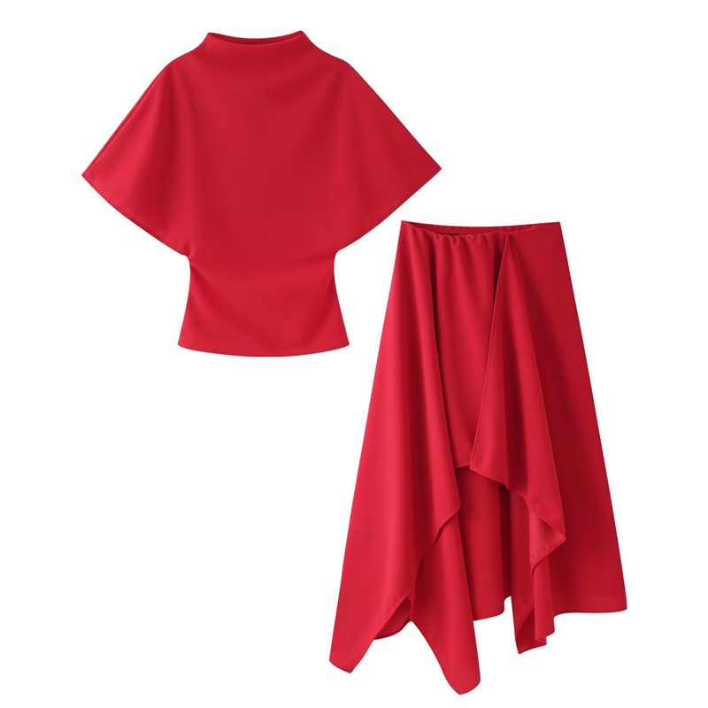 Asymmetric Top Women - Guobioziy Korean Style Women's Two-Piece Set: