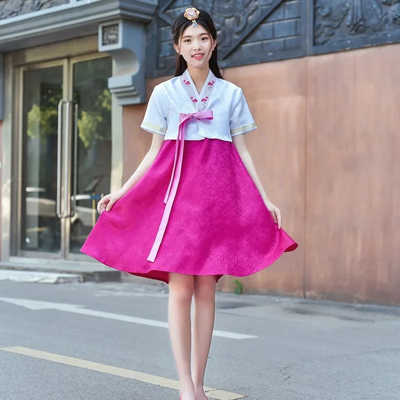 Women'S Fashion Vest Tops - 2026 2024 Women Hanbok Dress Traditional