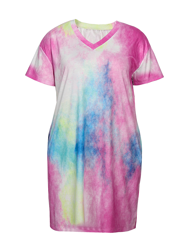 Plus Size Women's Casual Dress - огляд і ціна Belted Shirt Dress