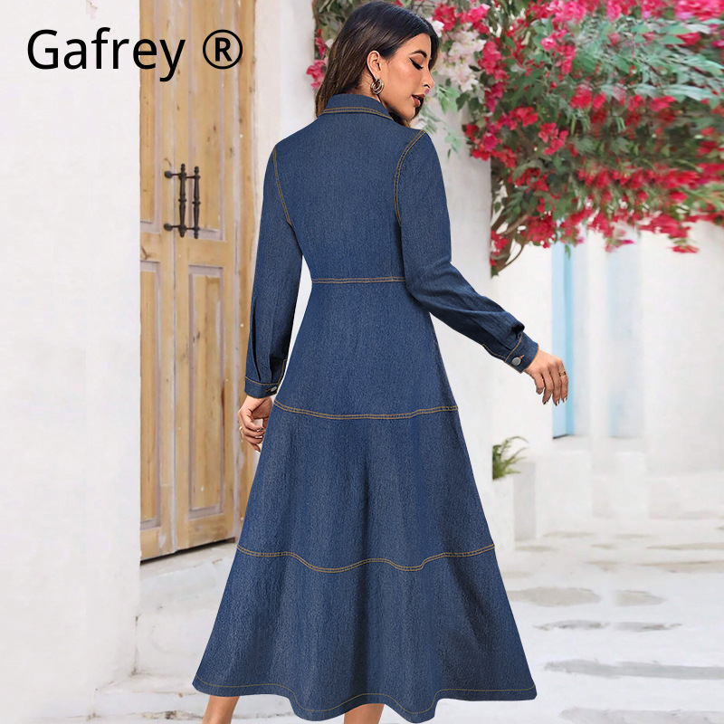 New Fashion Denim Jean Shirt D - огляд і ціна Belted Shirt Dress