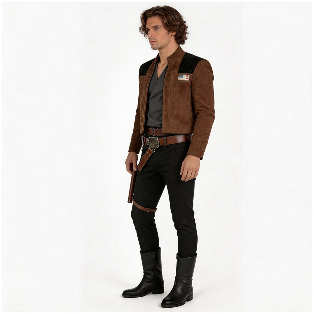 Han Solo Cosplay Costume Adult - огляд і ціна Belted Shirt Dress