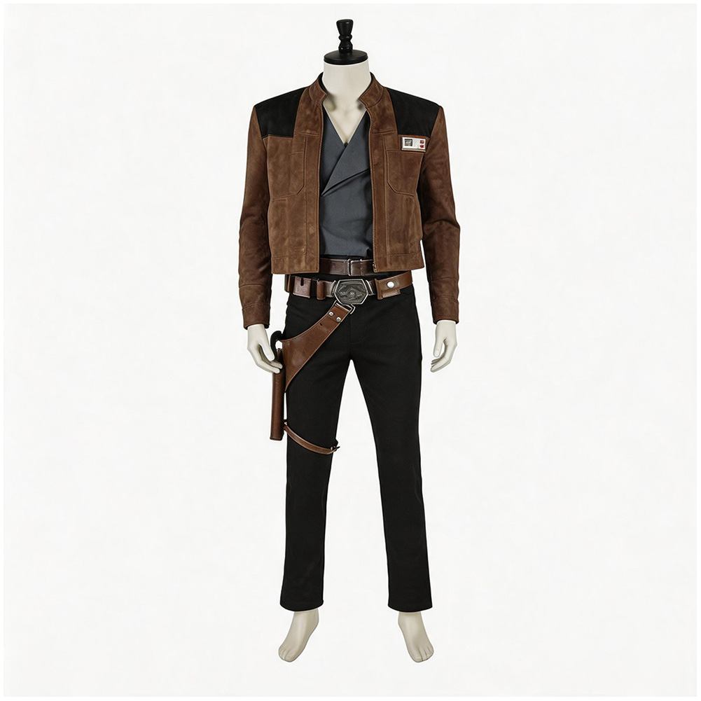 Han Solo Cosplay Costume Adult - огляд і ціна Belted Shirt Dress
