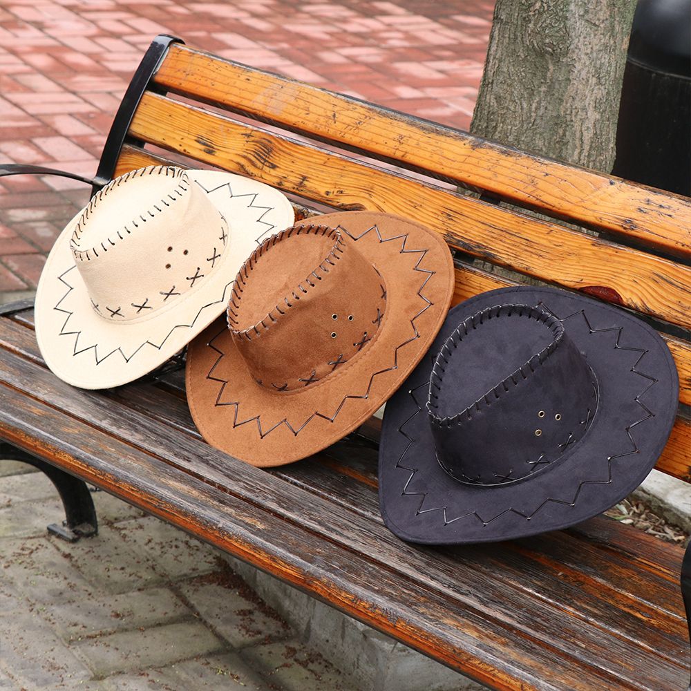 Unisex Cowboy Hat Suede Fashio - огляд і ціна Women'S Fashion Wild West