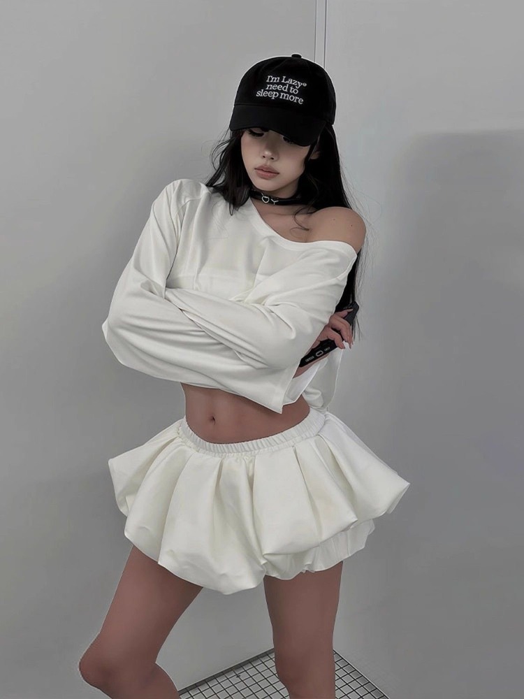 2025 Harajuku Fashion Design C - огляд і ціна Asymmetric Top Women