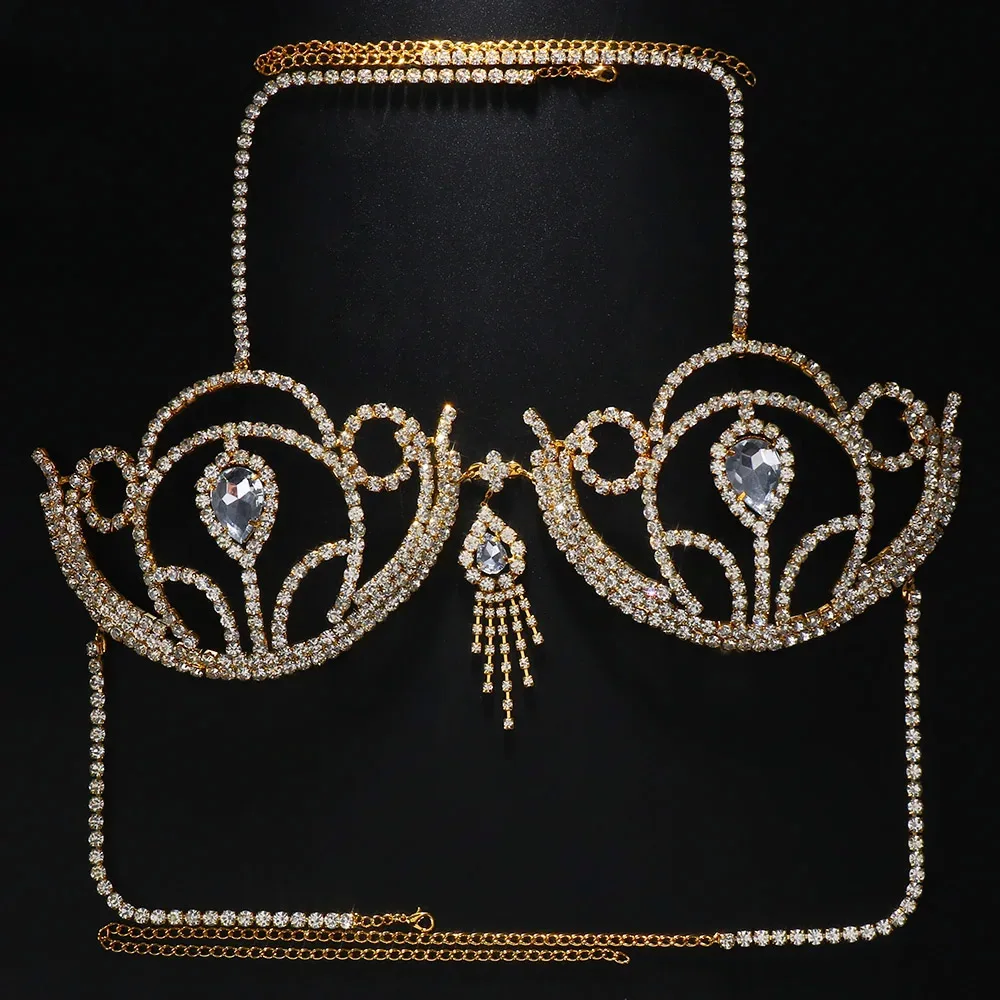 Luxury Rhinestone Bikini Bra G - огляд і ціна Women'S Fashion Harness