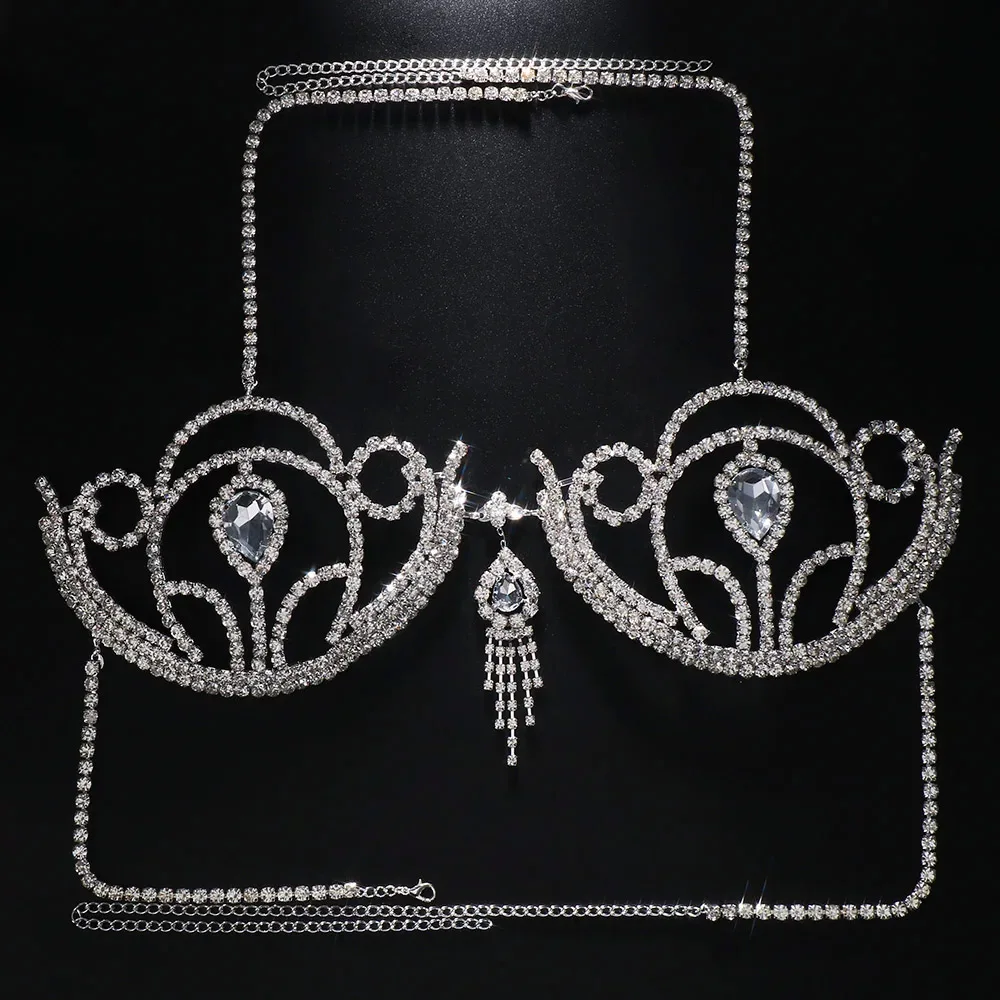 Luxury Rhinestone Bikini Bra G - огляд і ціна Women'S Fashion Harness