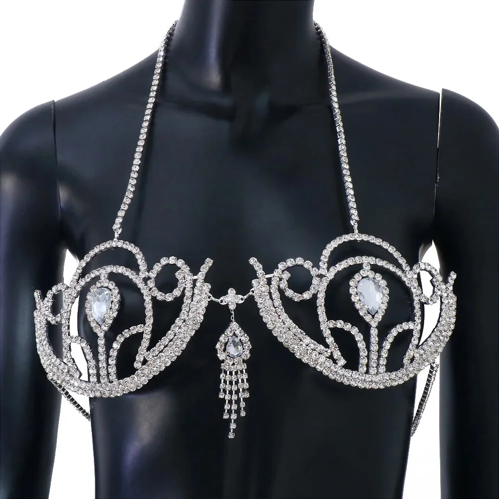Luxury Rhinestone Bikini Bra G - огляд і ціна Women'S Fashion Harness