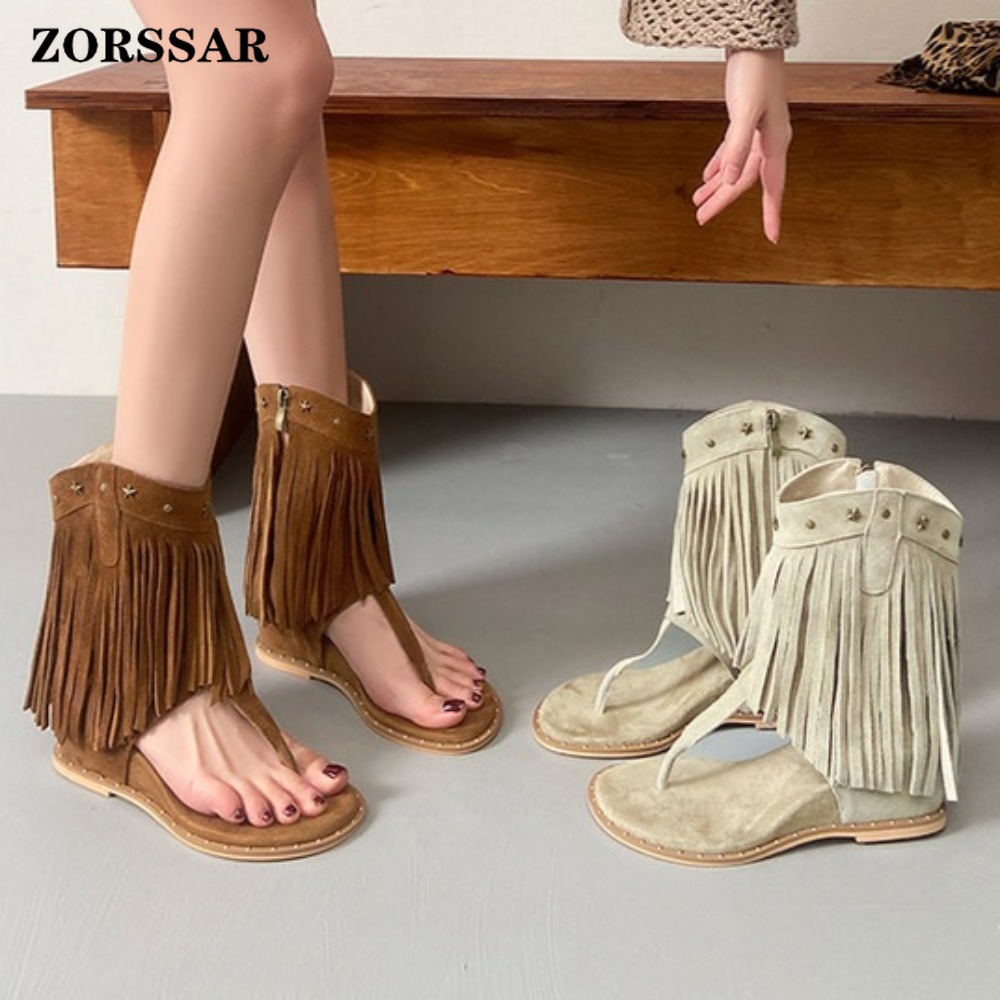 Women's Fringe Decor Studded T - огляд і ціна Women'S Fashion Boots