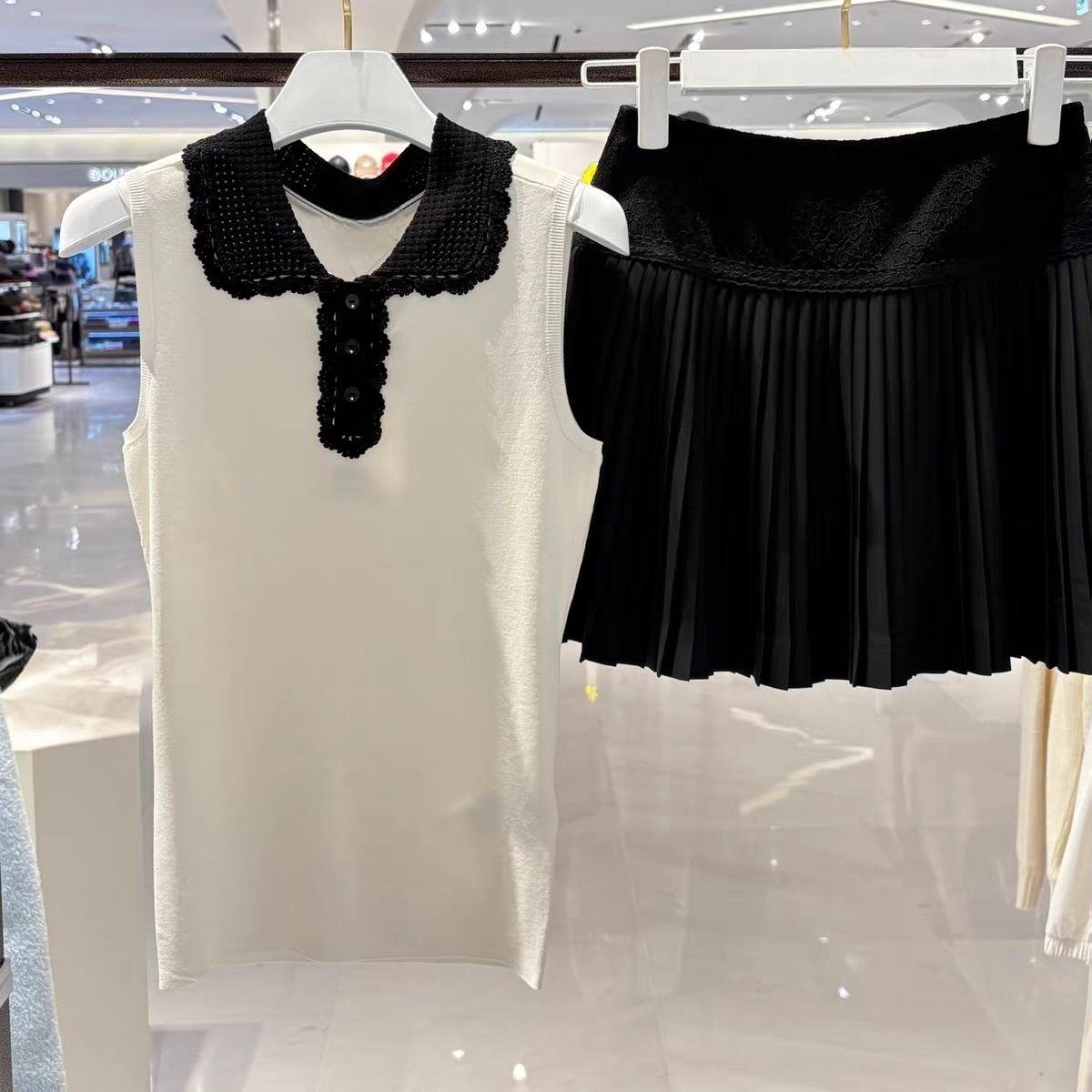 Women Lapel Knit Golf Vest 202 - огляд і ціна Women'S Fashion Vest Tops