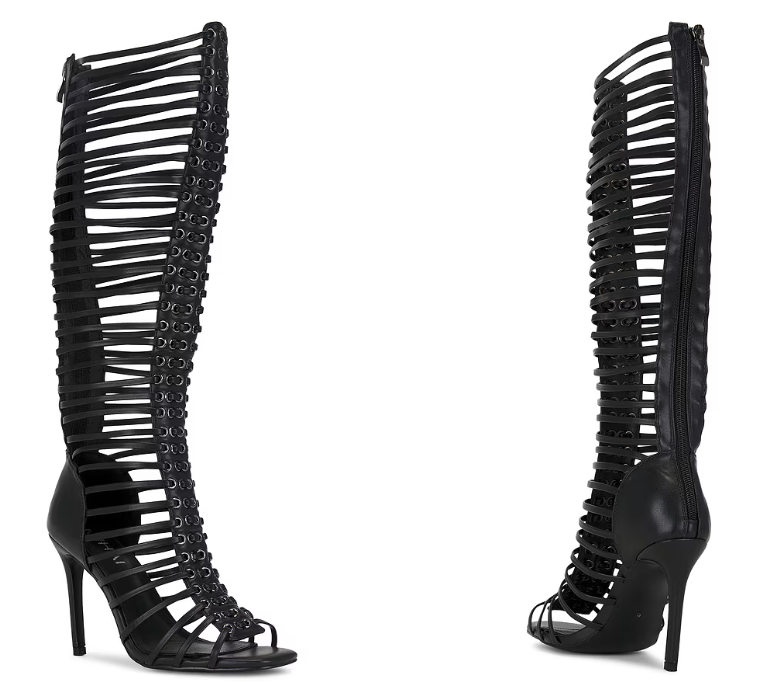 Women Black Caged Strappy Stil - огляд і ціна Women'S Fashion Boots