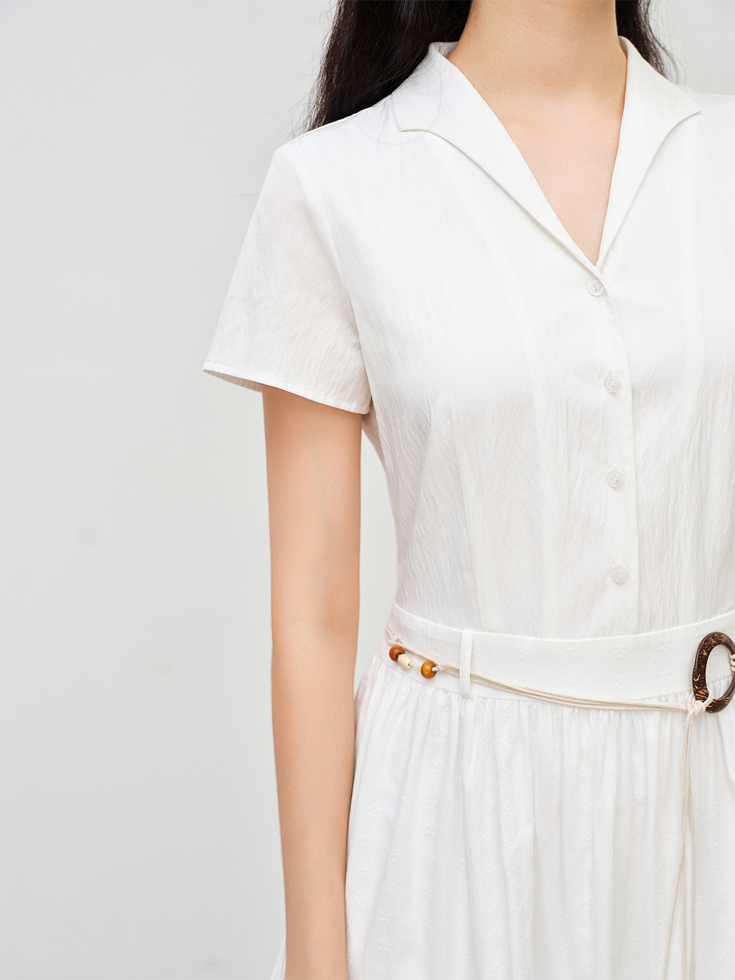 ZIQIAO 2026 Summer Petite Jacq - огляд і ціна Belted Shirt Dress