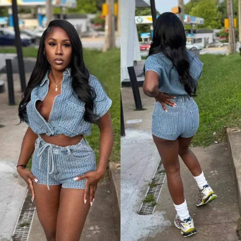 Chic Summer 2 Piece Sets Denim - огляд і ціна Women'S Fashion Vest Tops