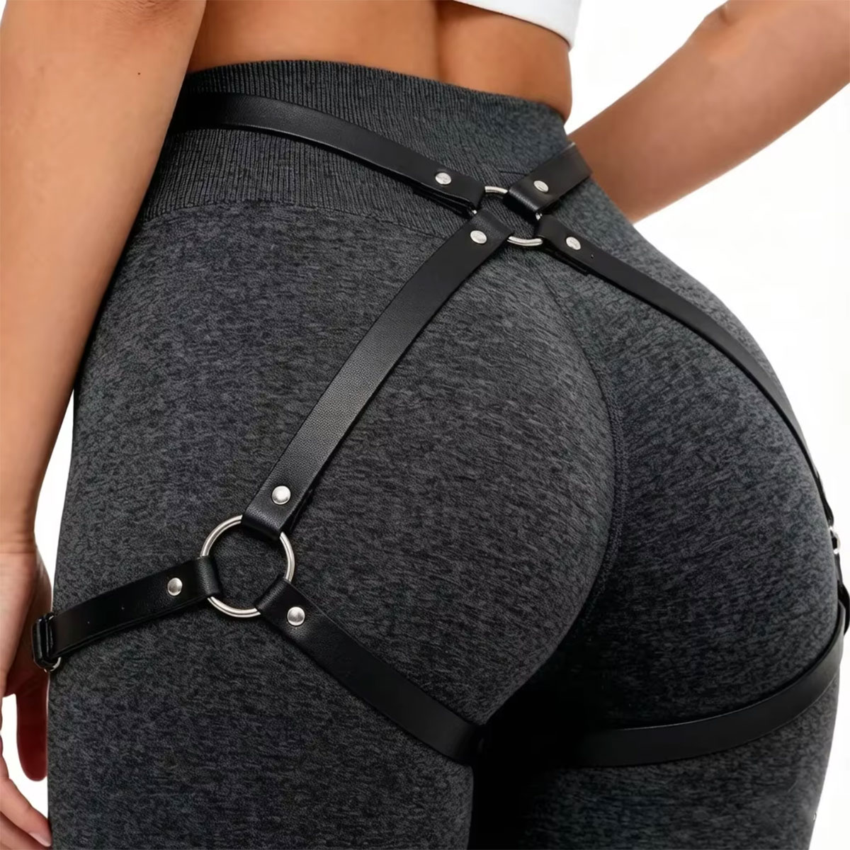 Fashion Thigh PU Leather Harne - огляд і ціна Women'S Fashion Harness
