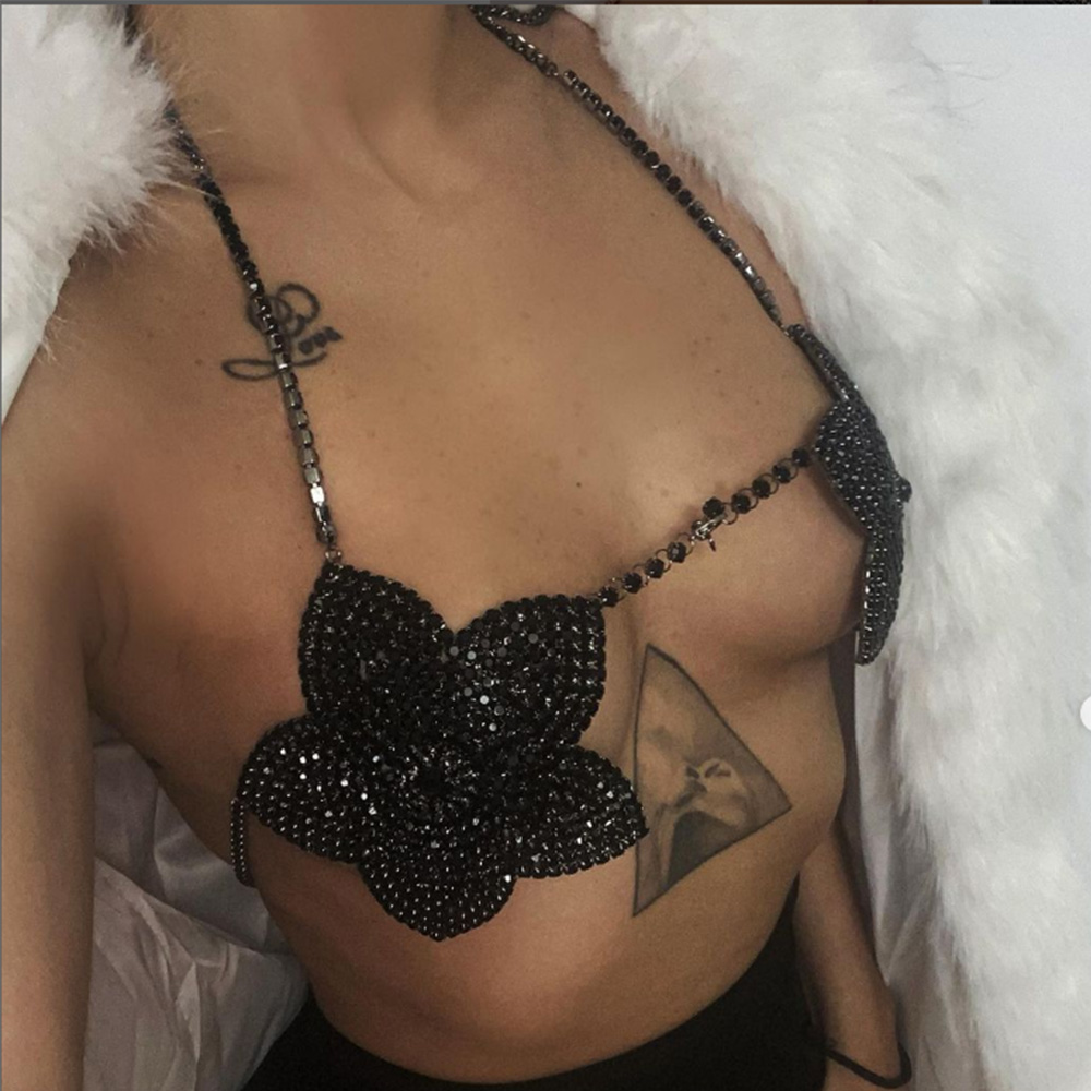 Stonefans Black Crystal Flower - огляд і ціна Women'S Fashion Harness