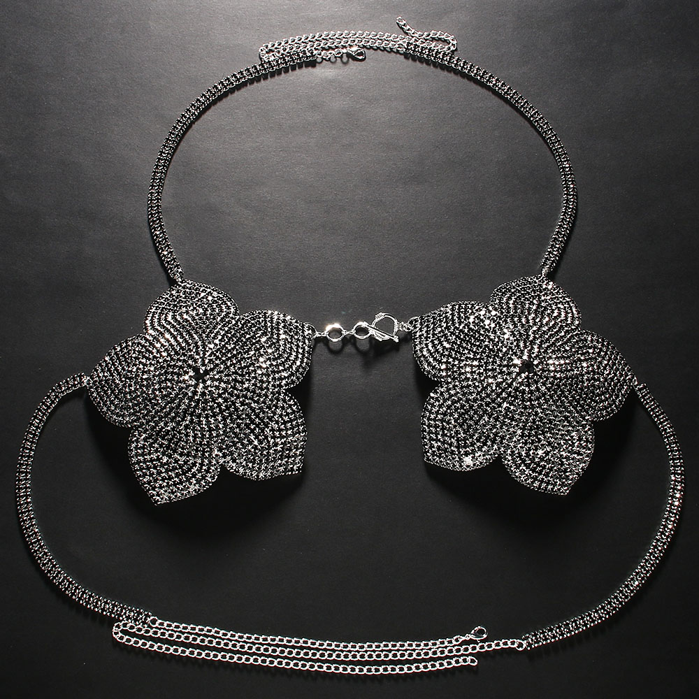 Stonefans Black Crystal Flower - огляд і ціна Women'S Fashion Harness