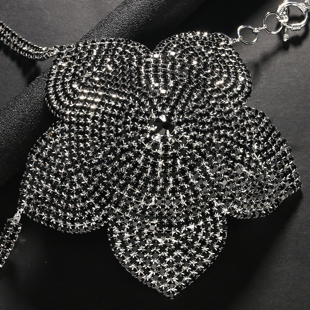 Stonefans Black Crystal Flower - огляд і ціна Women'S Fashion Harness