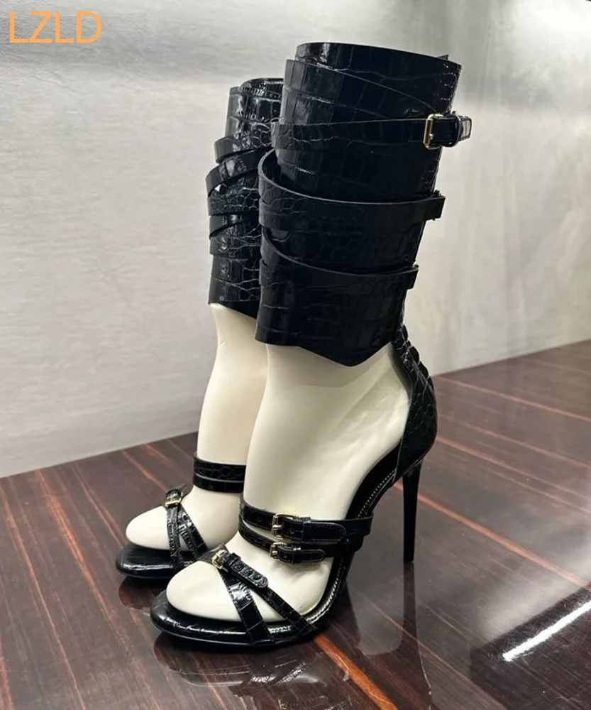 Black Sexy Catwalk Women Sanda - огляд і ціна Women'S Fashion Belts