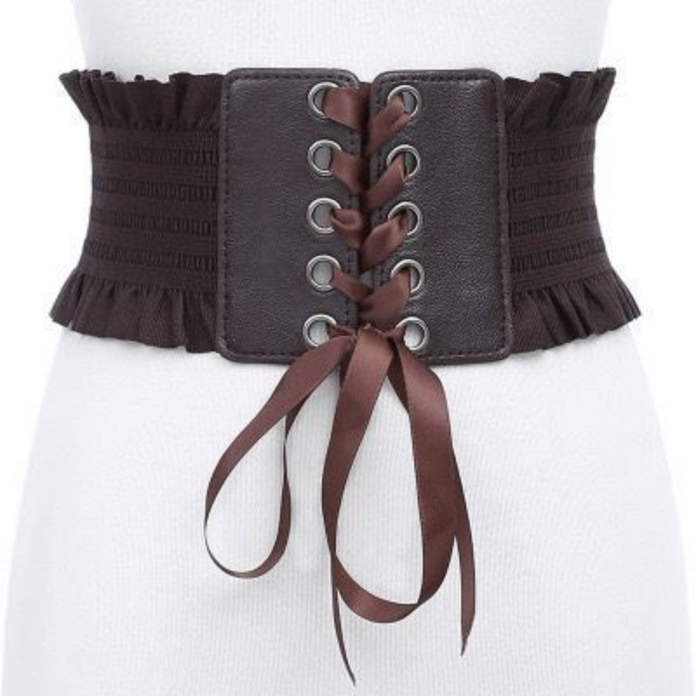 New Ladies's Retro corset Belt - огляд і ціна Belted Shirt Dress
