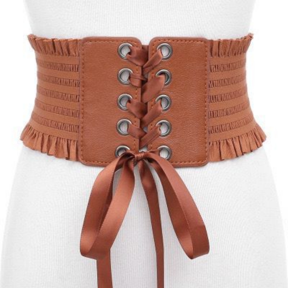 New Ladies's Retro corset Belt - огляд і ціна Belted Shirt Dress