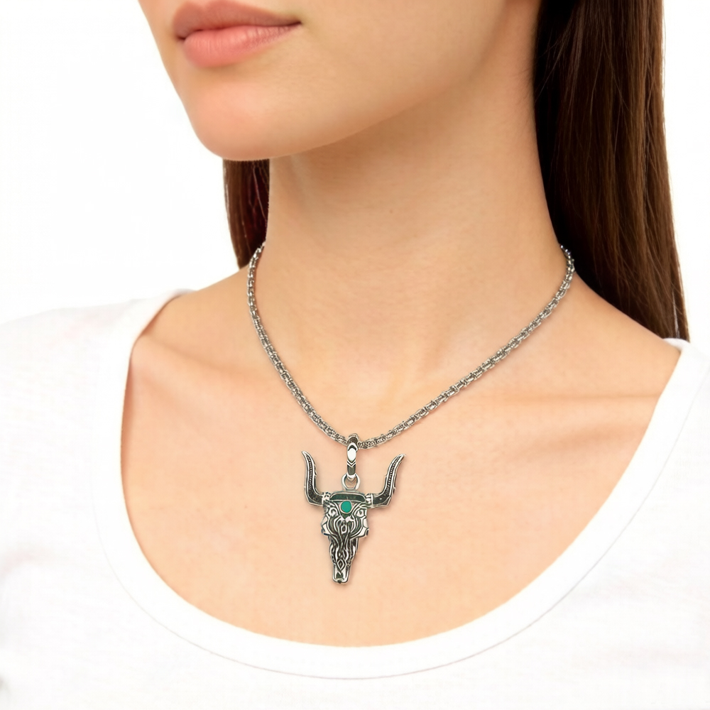 Pendant Bull Head Summer Fashi - огляд і ціна Women'S Fashion Wild West
