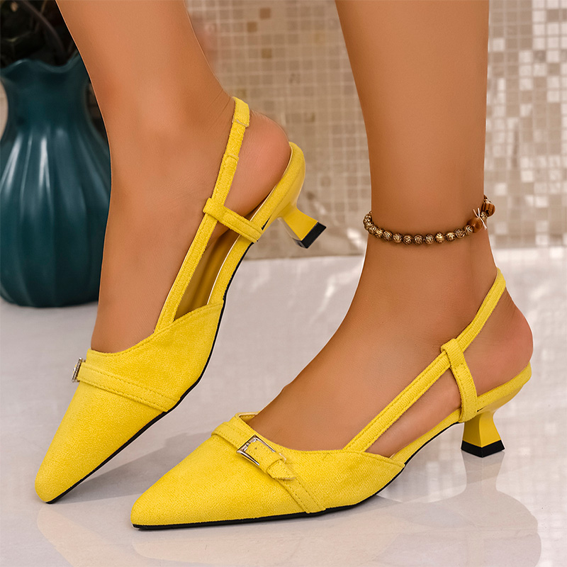 Fashion Yellow High Heels Sand - огляд і ціна Women'S Fashion Spring 2025