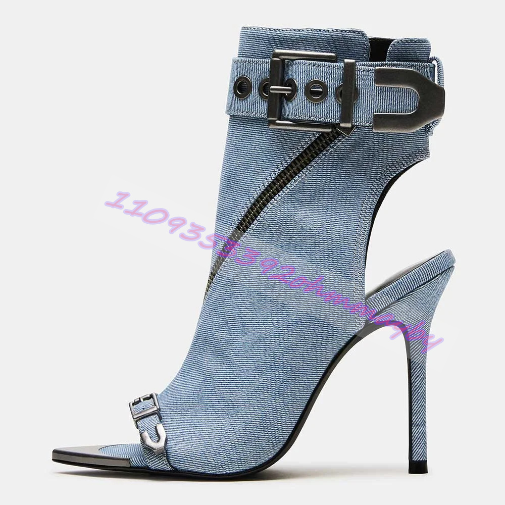 Summer Blue Denim Pointed-Toe  - огляд і ціна Women'S Fashion Belts