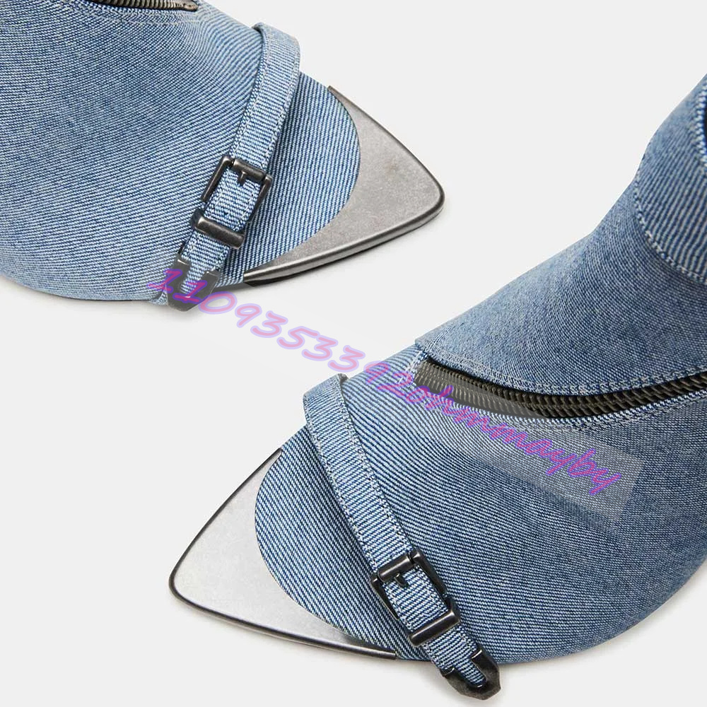 Summer Blue Denim Pointed-Toe  - огляд і ціна Women'S Fashion Belts