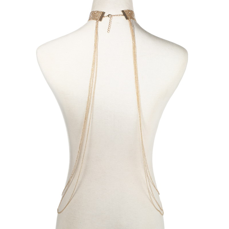 Gold Color Body Chain Women  R - огляд і ціна Women'S Fashion Harness