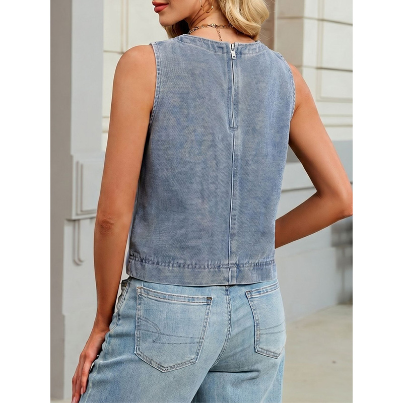 Benuynffy Casual Round Neck De - огляд і ціна Women'S Fashion Vest Tops
