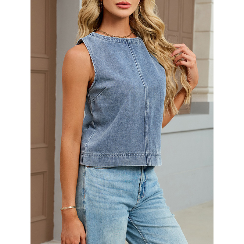 Benuynffy Casual Round Neck De - огляд і ціна Women'S Fashion Vest Tops