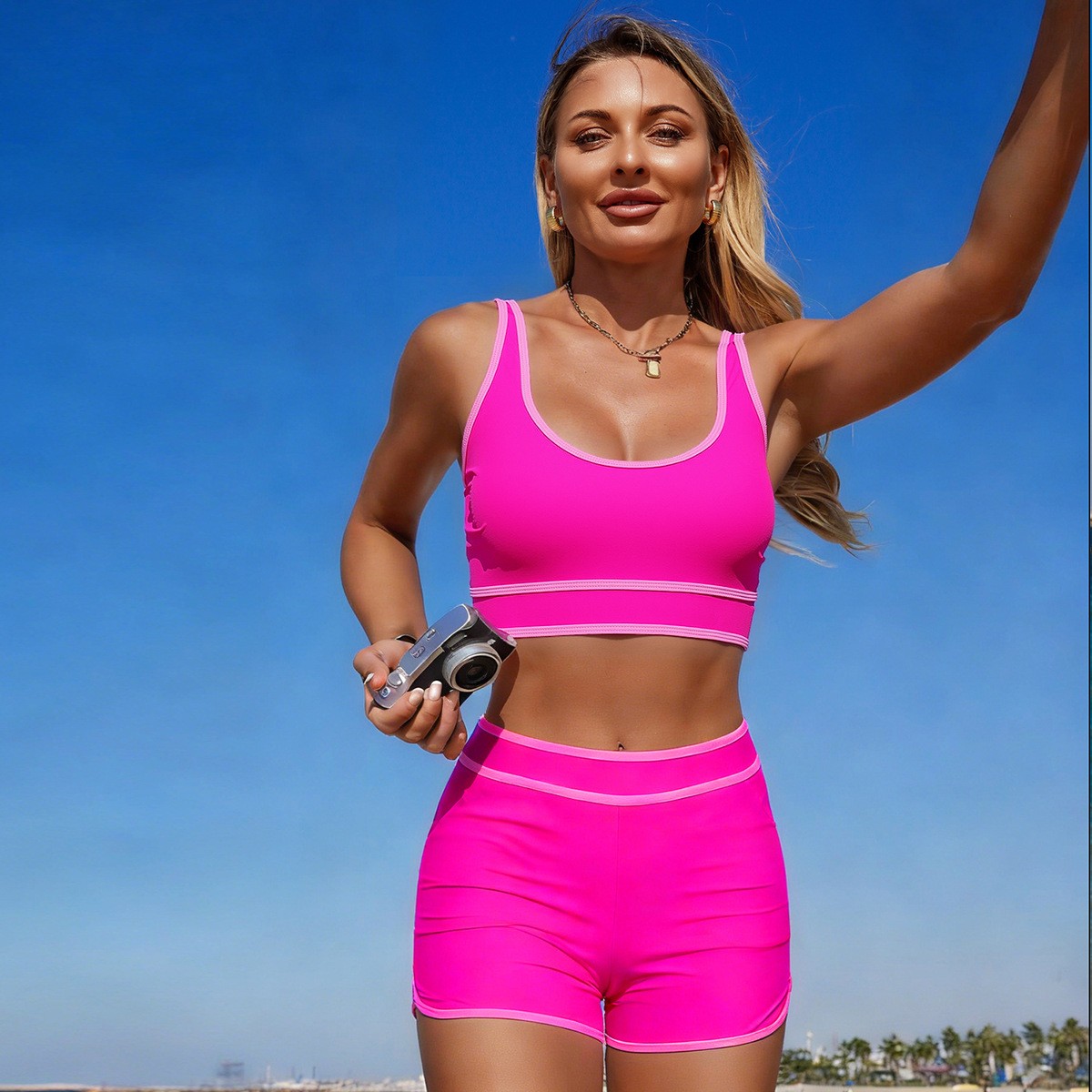 Olive Green Bikini Sleeveless  - огляд і ціна Crop Top Women