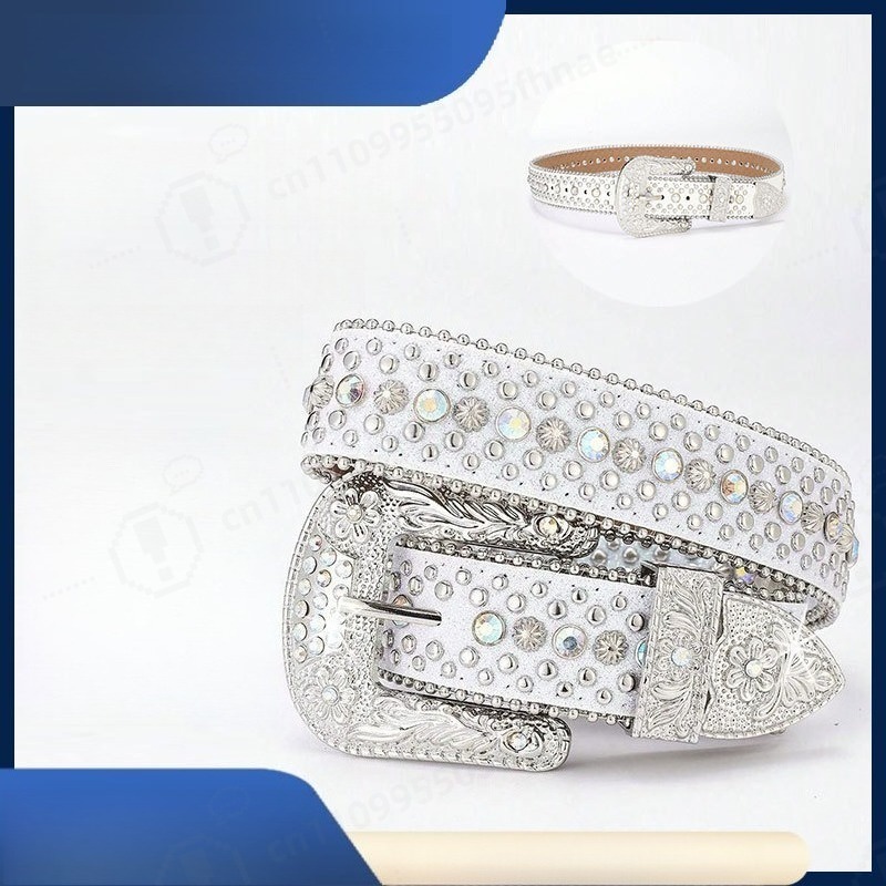 Y2K Style Rhinestone Belt For  - огляд і ціна Women'S Fashion Belts