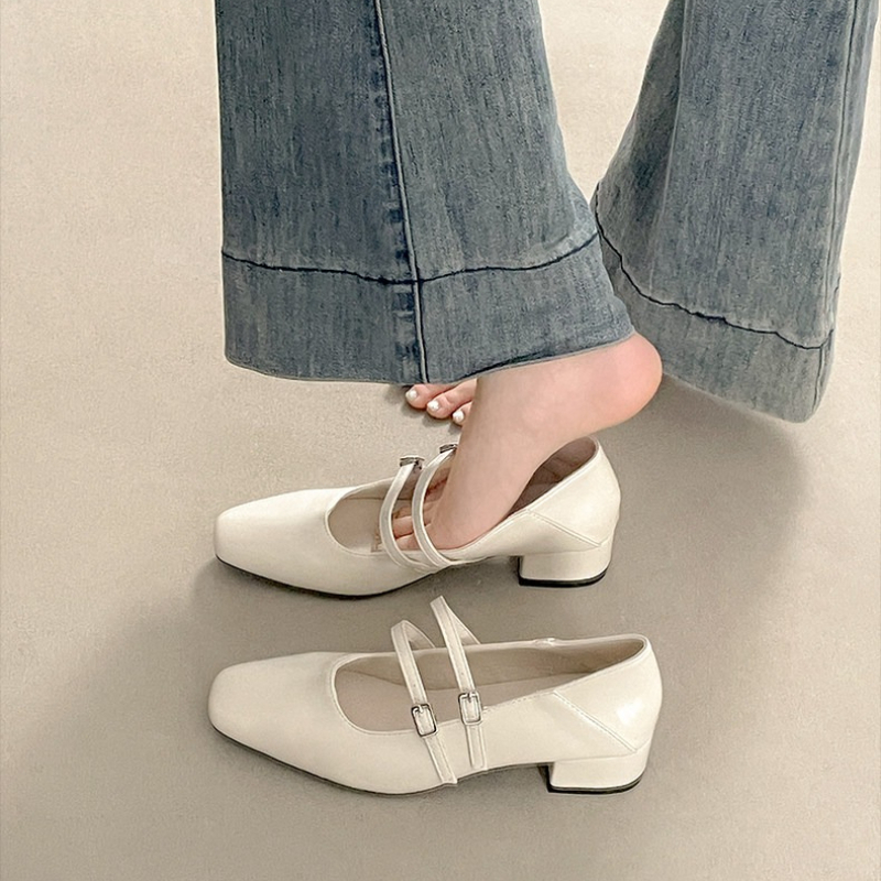 Square Toe Low Heel Women Silv - огляд і ціна Women'S Fashion Belts