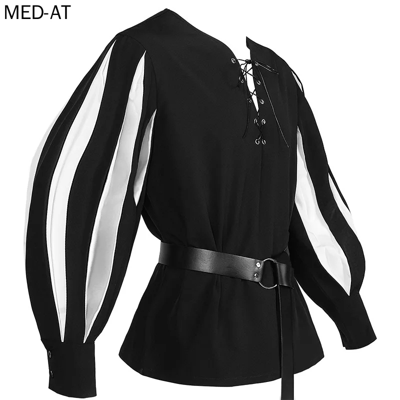 Men's Medieval Cosplay Hallowe - огляд і ціна Belted Shirt Dress