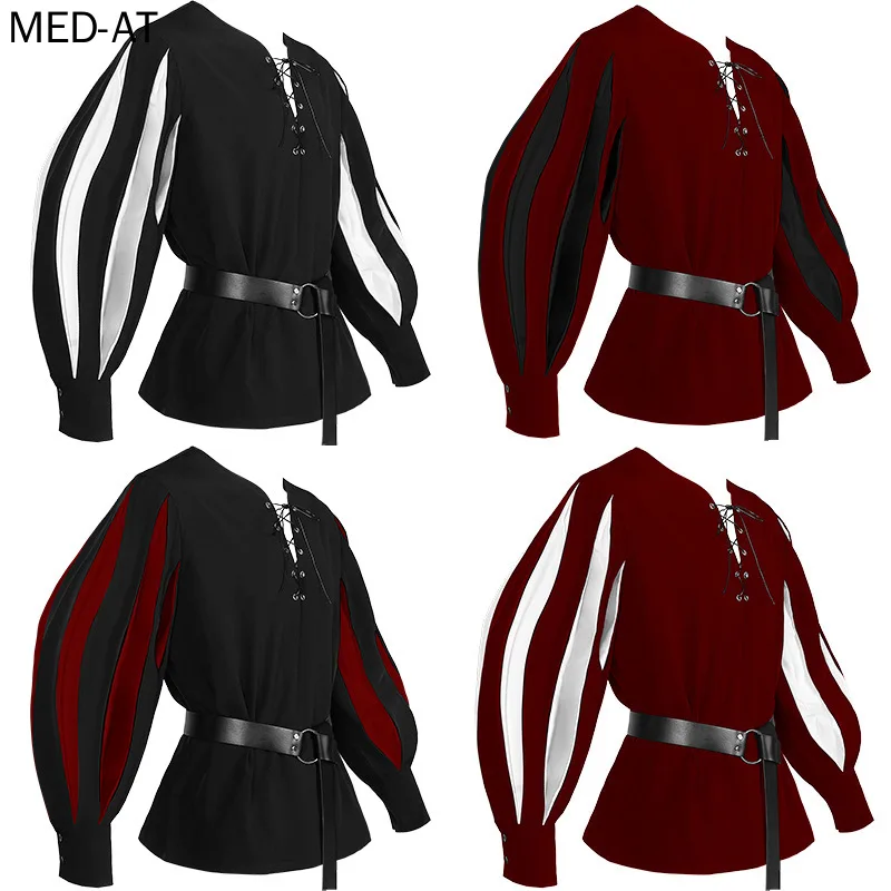 Men's Medieval Cosplay Hallowe - огляд і ціна Belted Shirt Dress