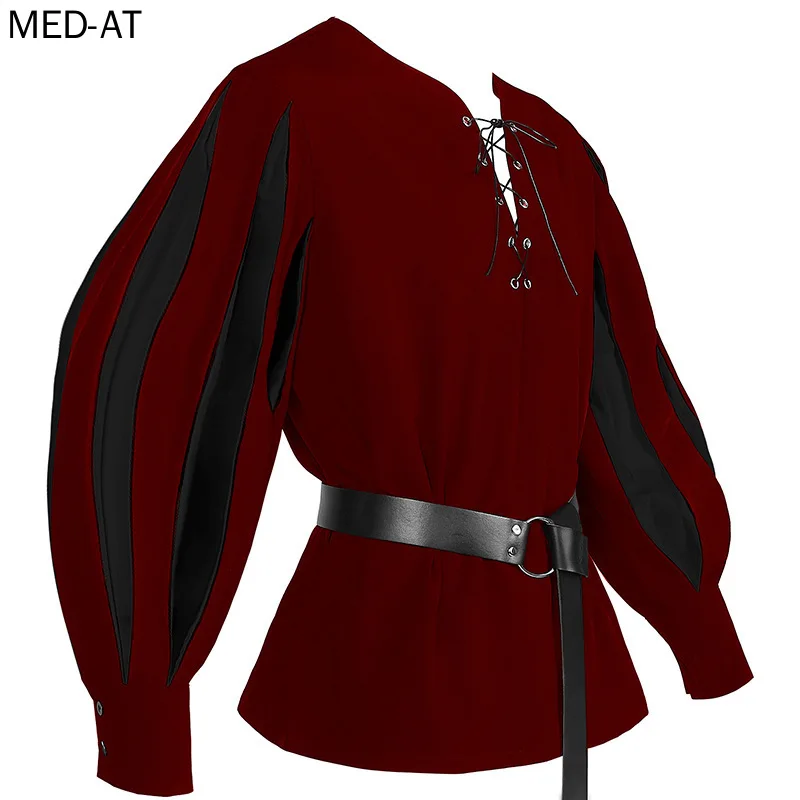 Men's Medieval Cosplay Hallowe - огляд і ціна Belted Shirt Dress