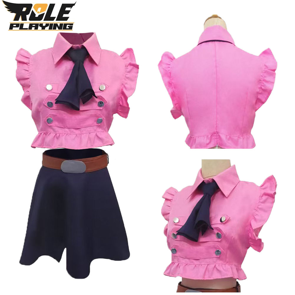 Elizabeth Liones Cosplay Costu - огляд і ціна Belted Shirt Dress