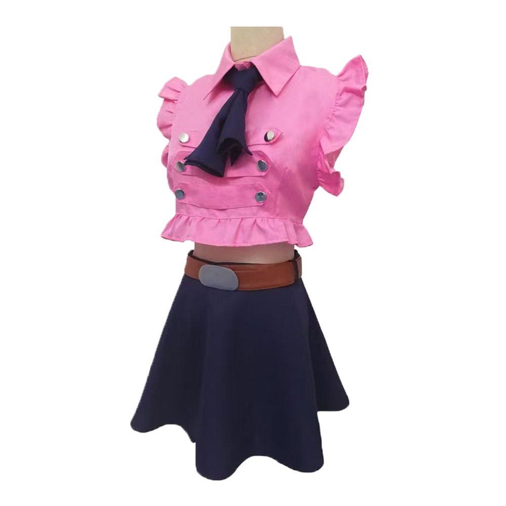 Elizabeth Liones Cosplay Costu - огляд і ціна Belted Shirt Dress