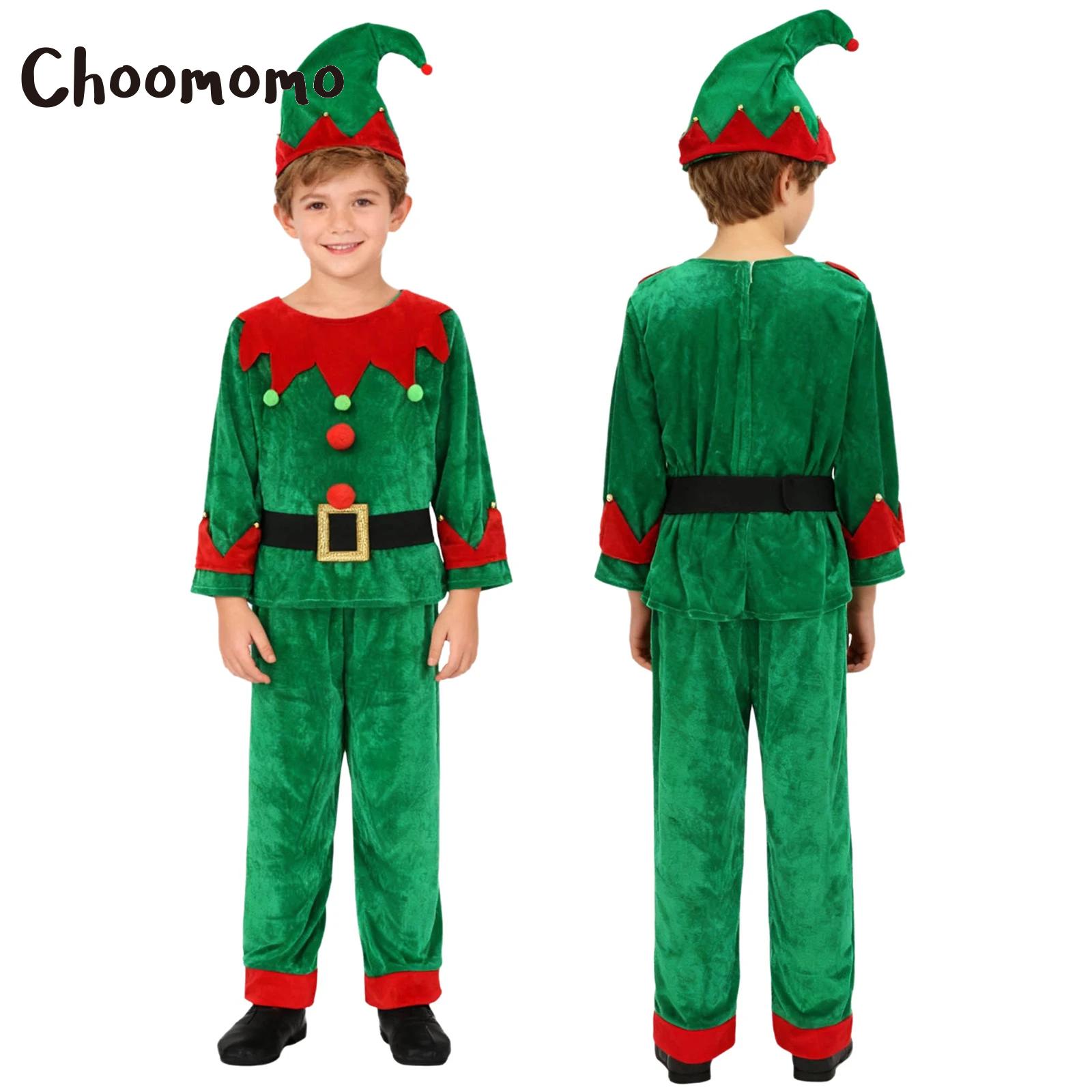 Boys Christmas Elf Costume Xma - огляд і ціна Belted Shirt Dress