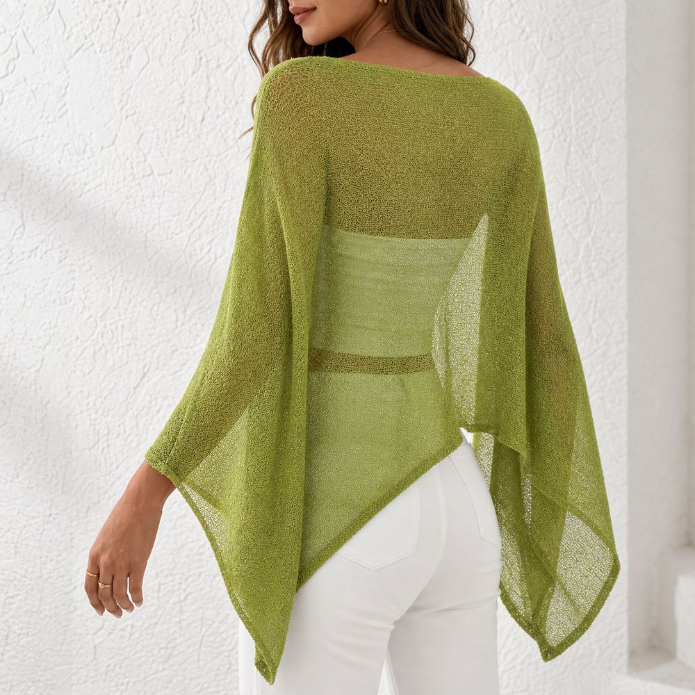 Stylish Off Shoulder Poncho To - огляд і ціна Asymmetric Top Women