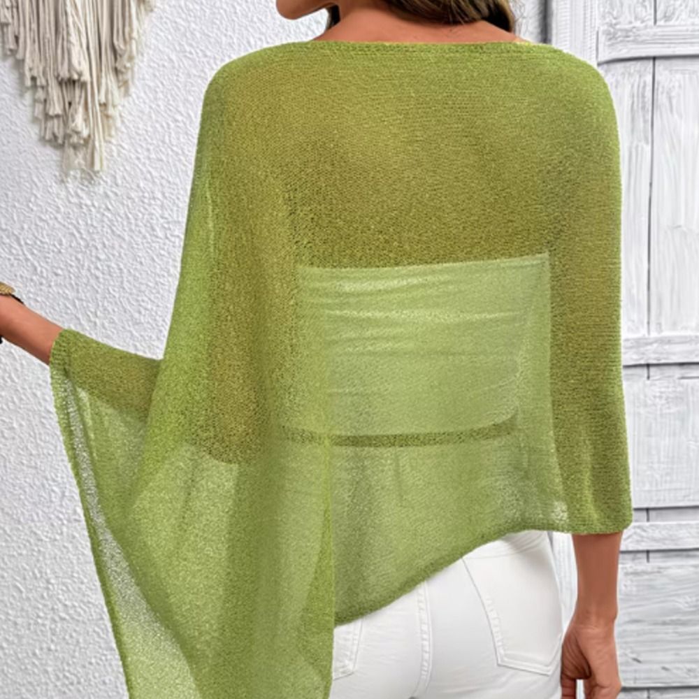 Stylish Off Shoulder Poncho To - огляд і ціна Asymmetric Top Women