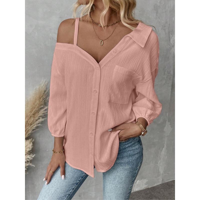 Plus Size1XL-5XL Women Blouses - огляд і ціна Asymmetric Top Women