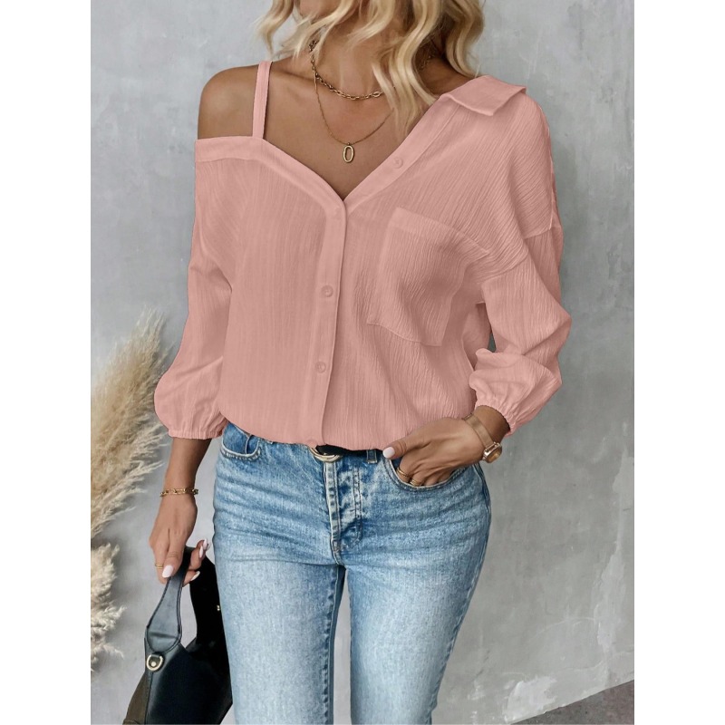 Plus Size1XL-5XL Women Blouses - огляд і ціна Asymmetric Top Women